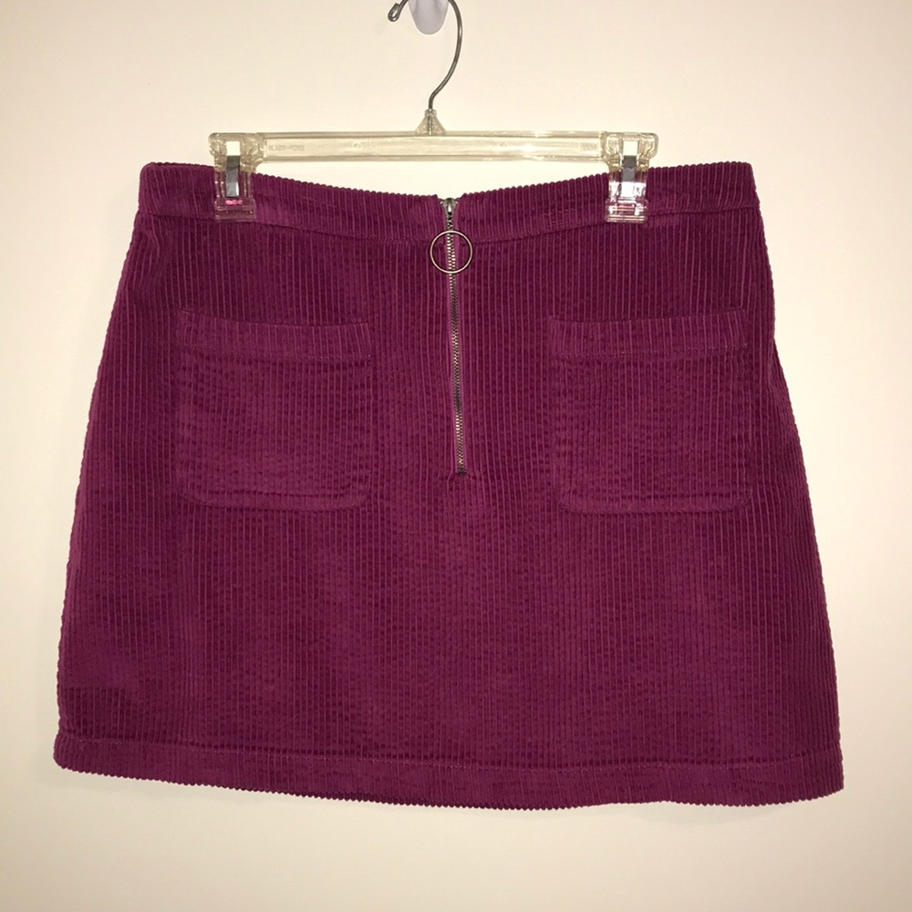 Corduroy Mini Skirt
